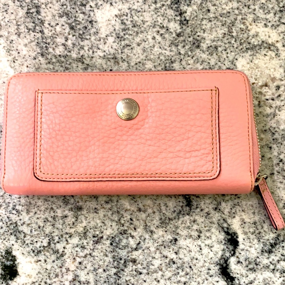Gently used Pink Coach Leather wallet